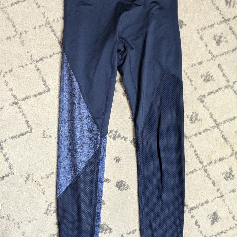 Joy Lab Leggings Blue With Velvet Detail